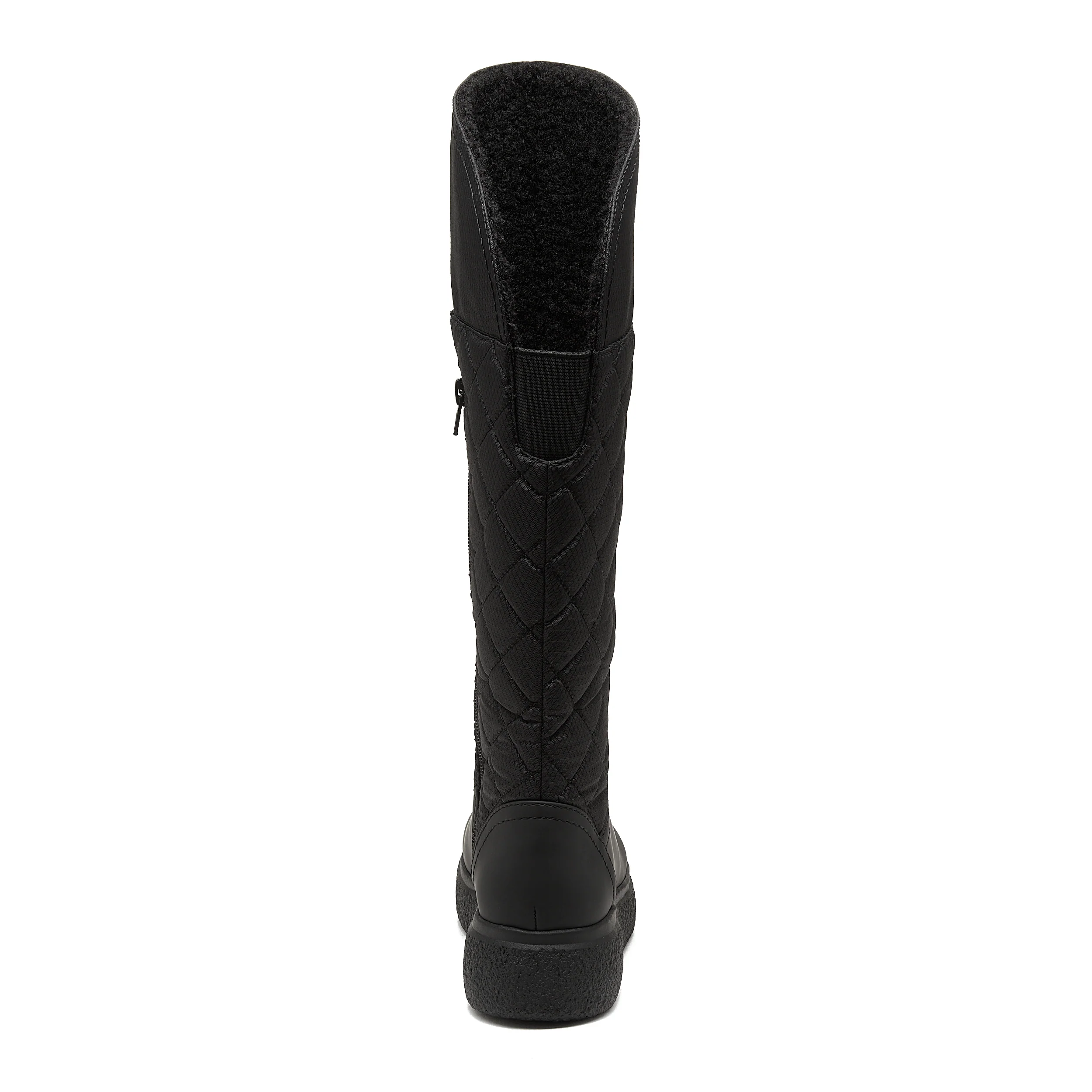 Archie Black Quilted Roll-Down Winter Boot - Image 3