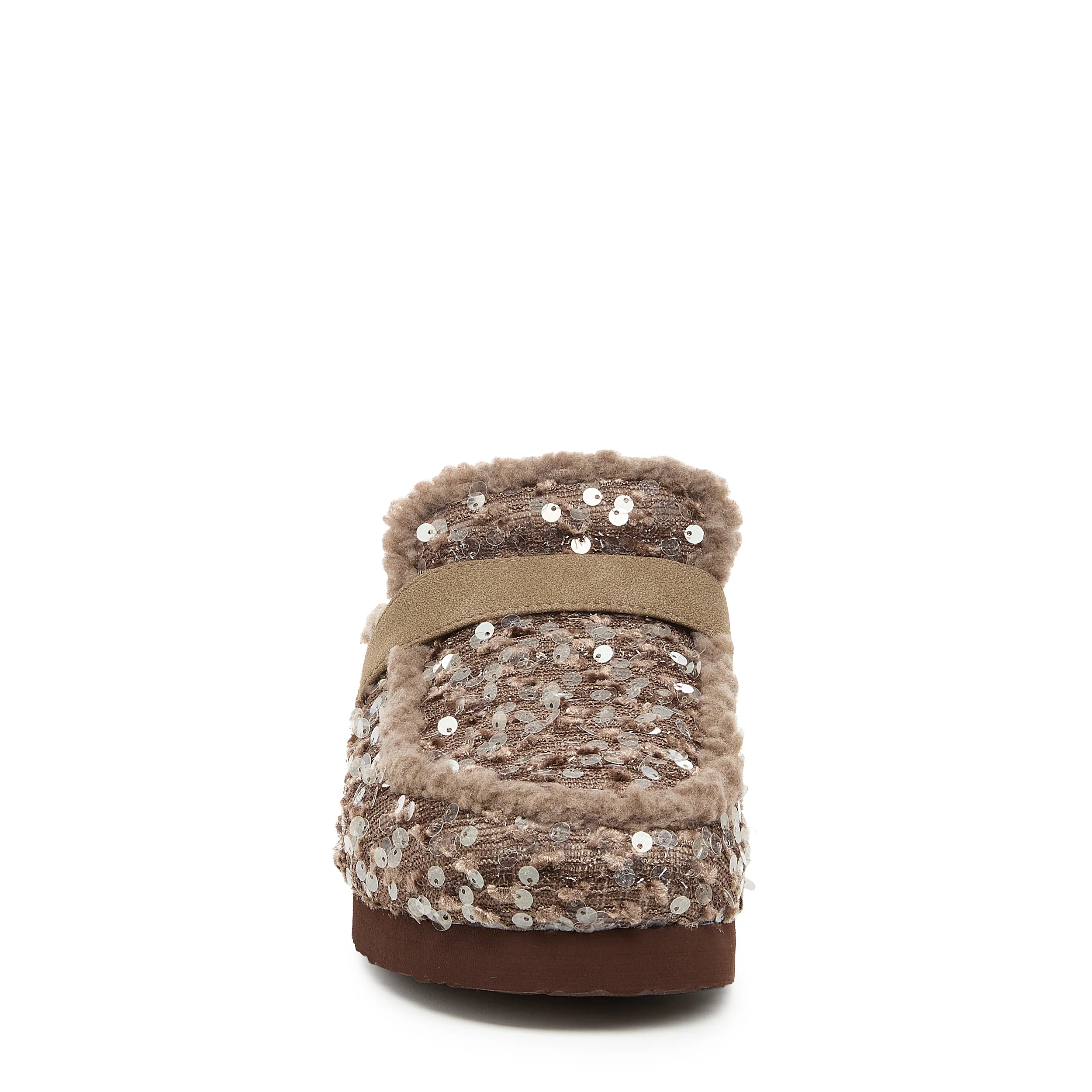 Arctic Brown Sequin Clogs - Image 5