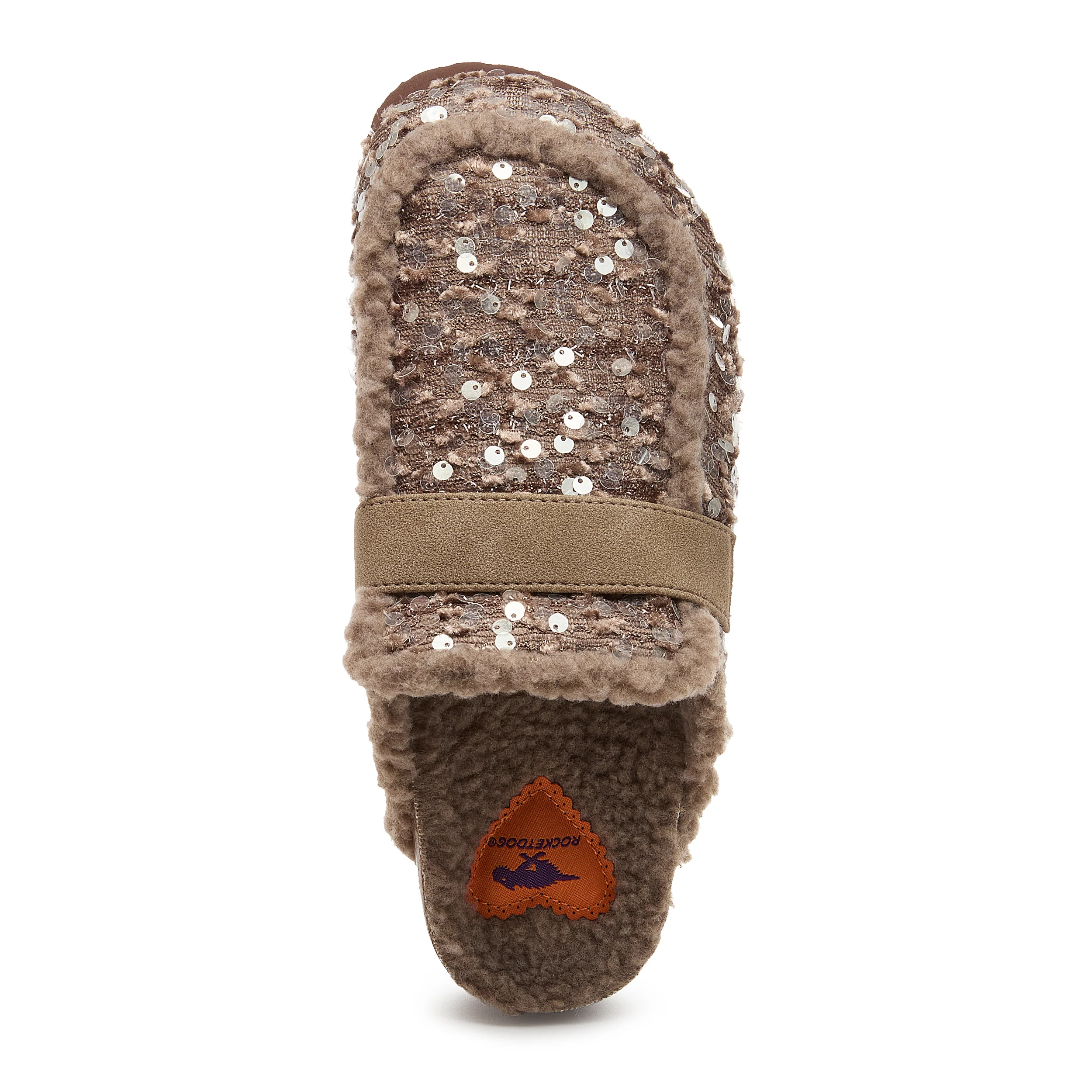 Arctic Brown Sequin Clogs - Image 6