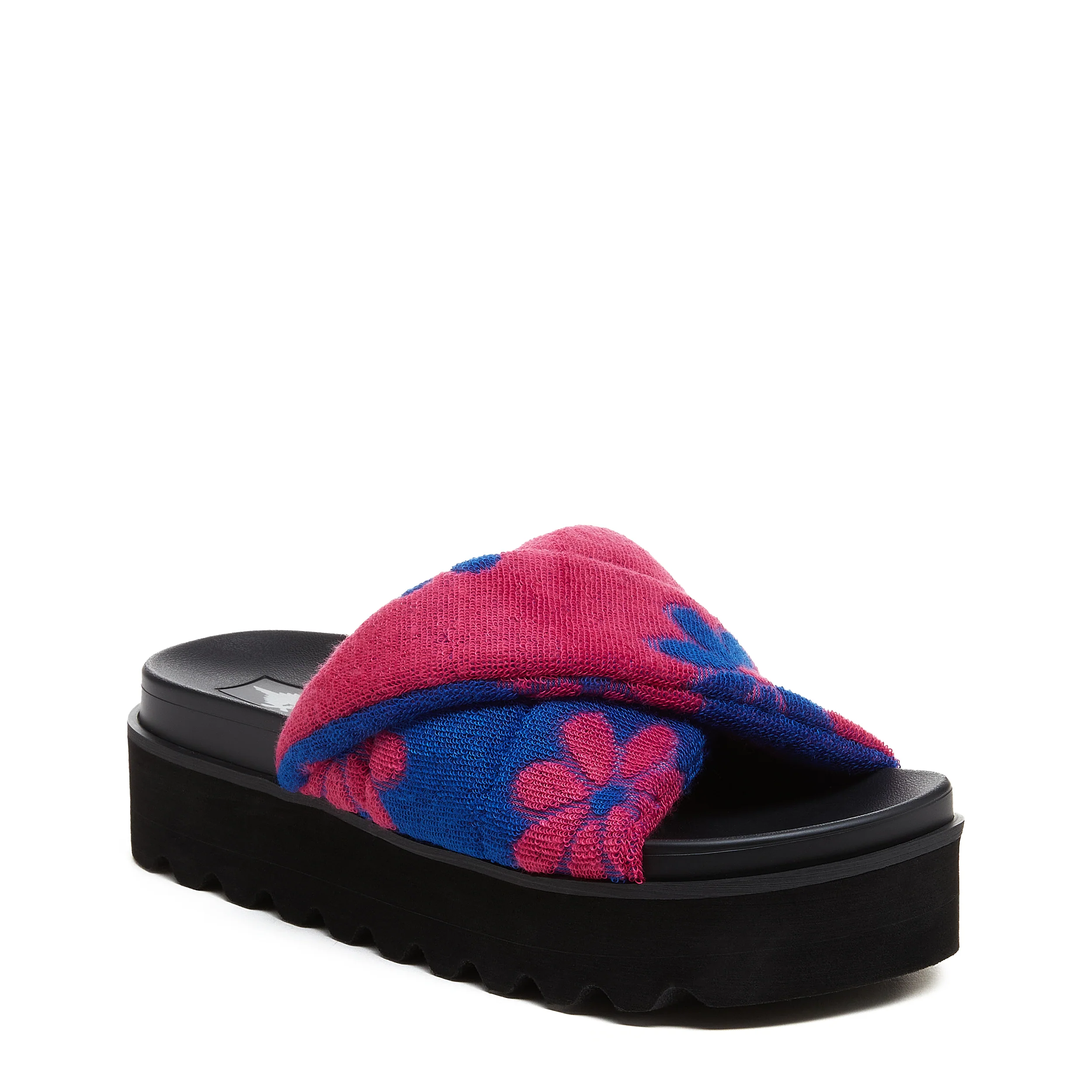 Breeze Hot Pink Slide Sandals - Image 2