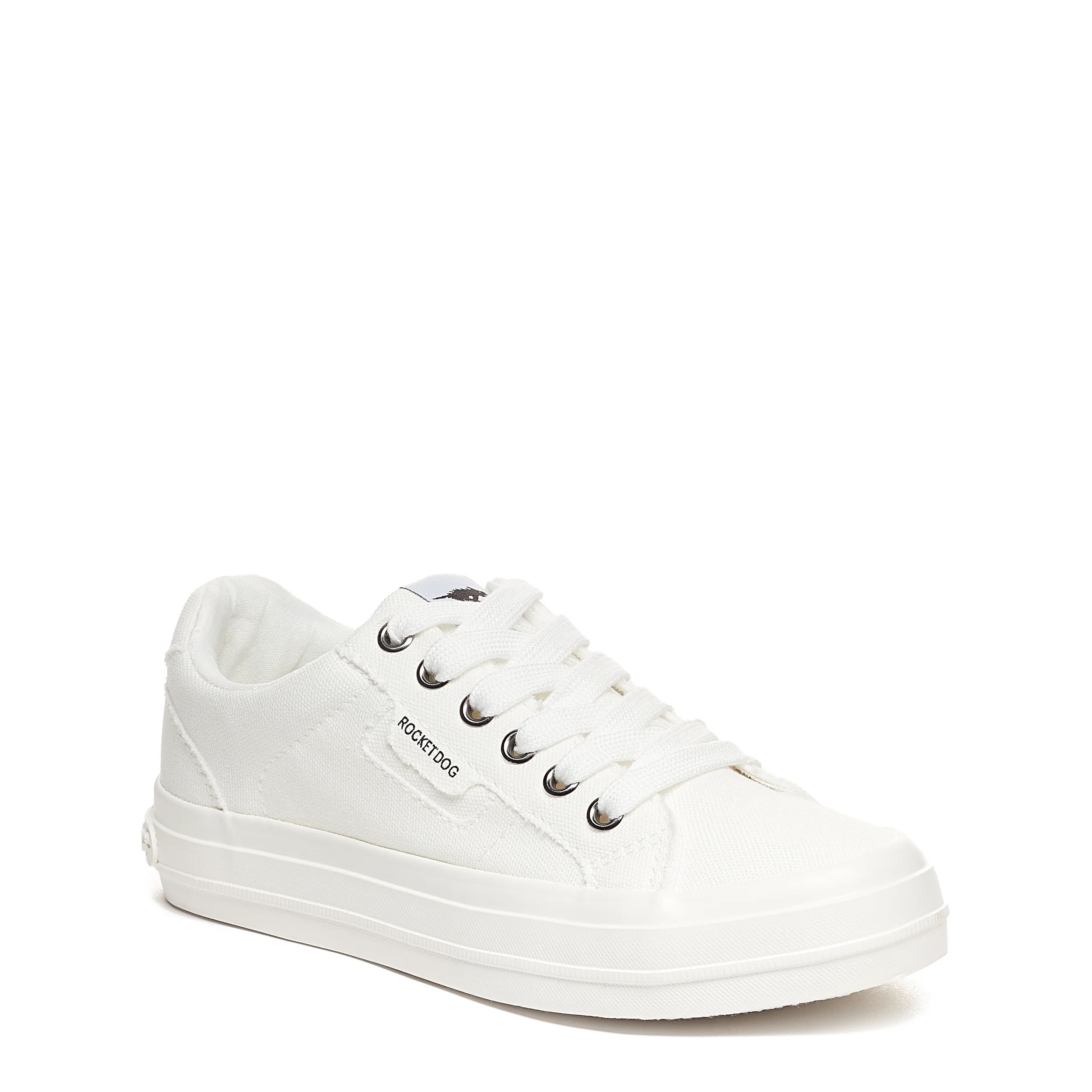 Cecilia White Canvas Trainer - Image 2