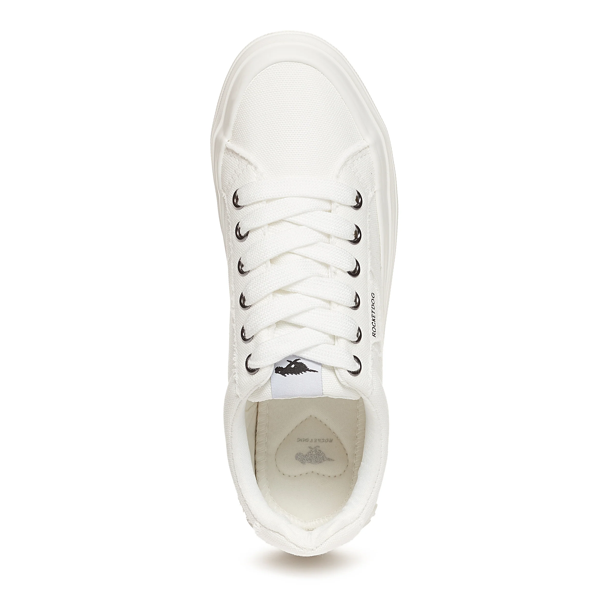 Cecilia White Canvas Trainer - Image 6
