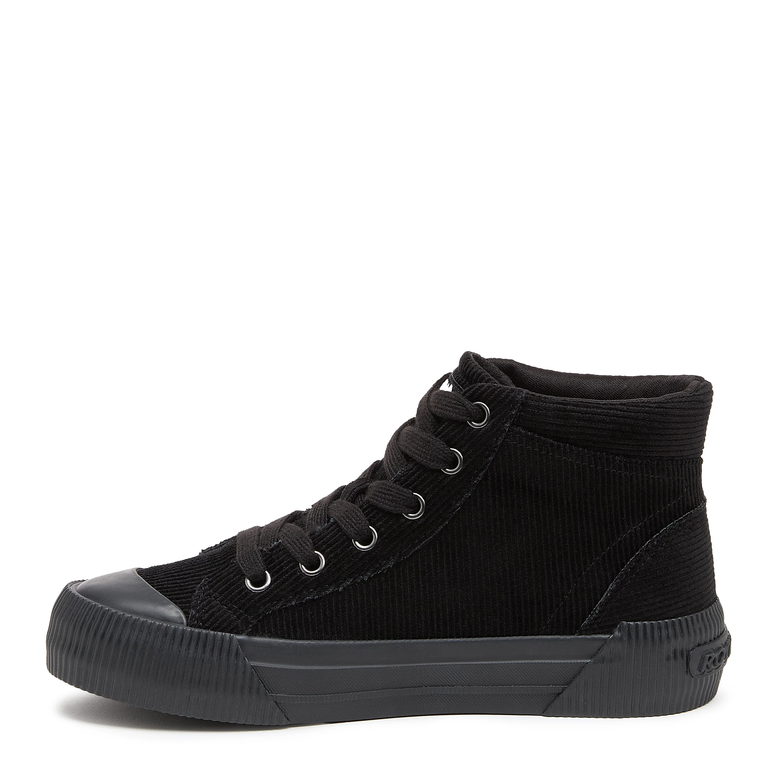 Cheery Black Corduroy High-top Trainers - Image 3