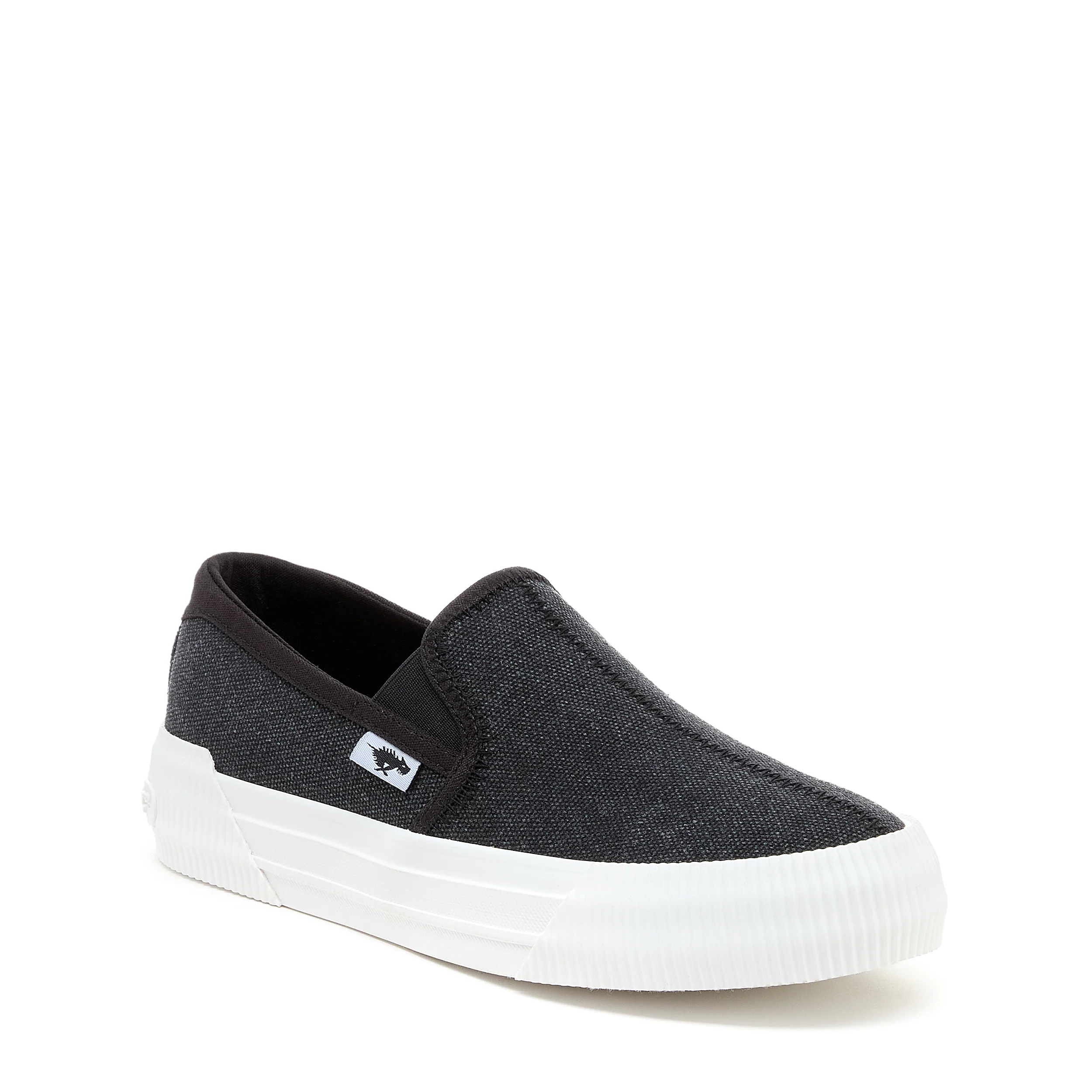 Cheery Black Slip-On Plimsoll Trainers - Image 2
