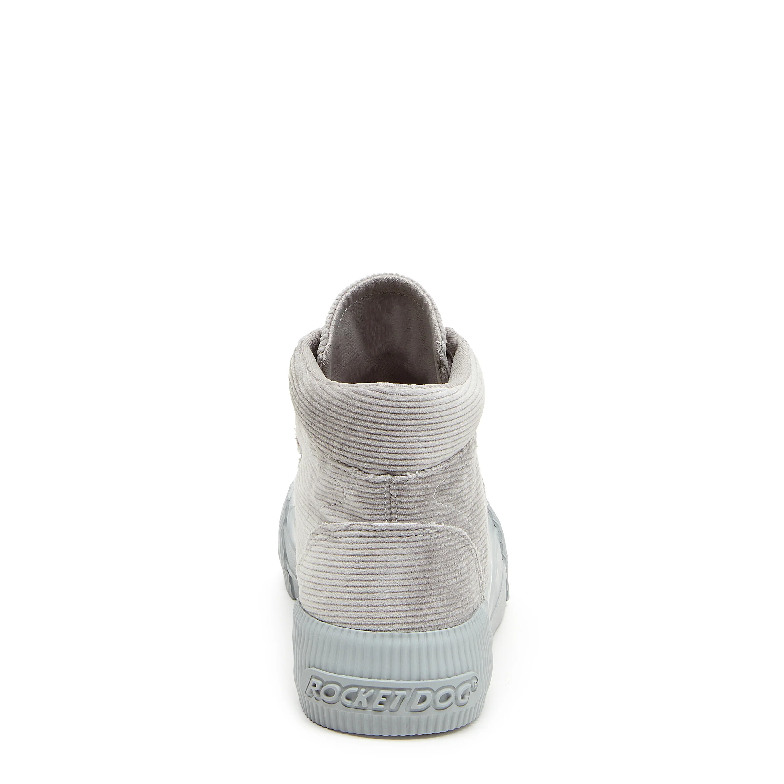 Cheery Grey Corduroy High-top Trainers - Image 4