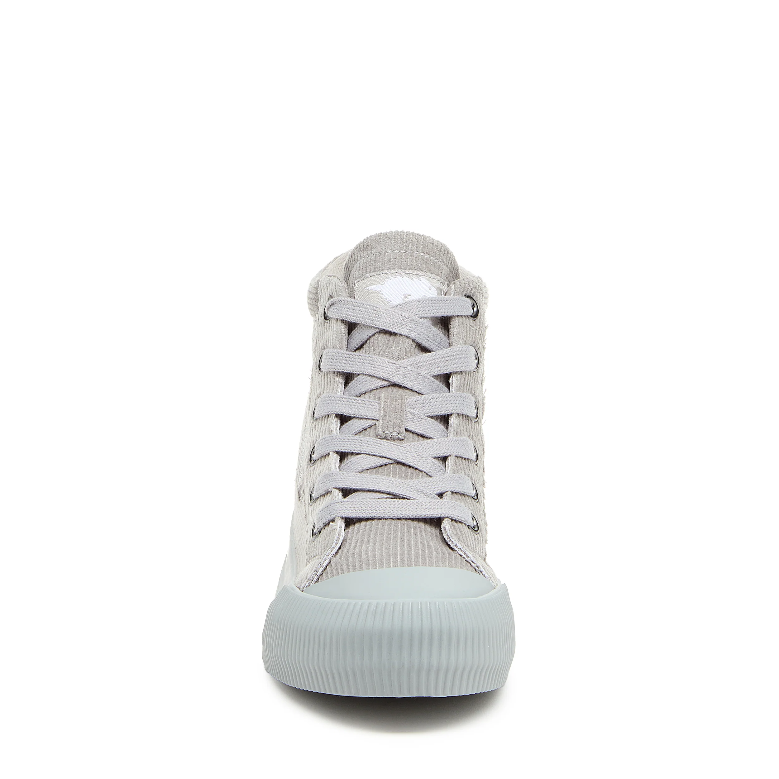 Cheery Grey Corduroy High-top Trainers - Image 5