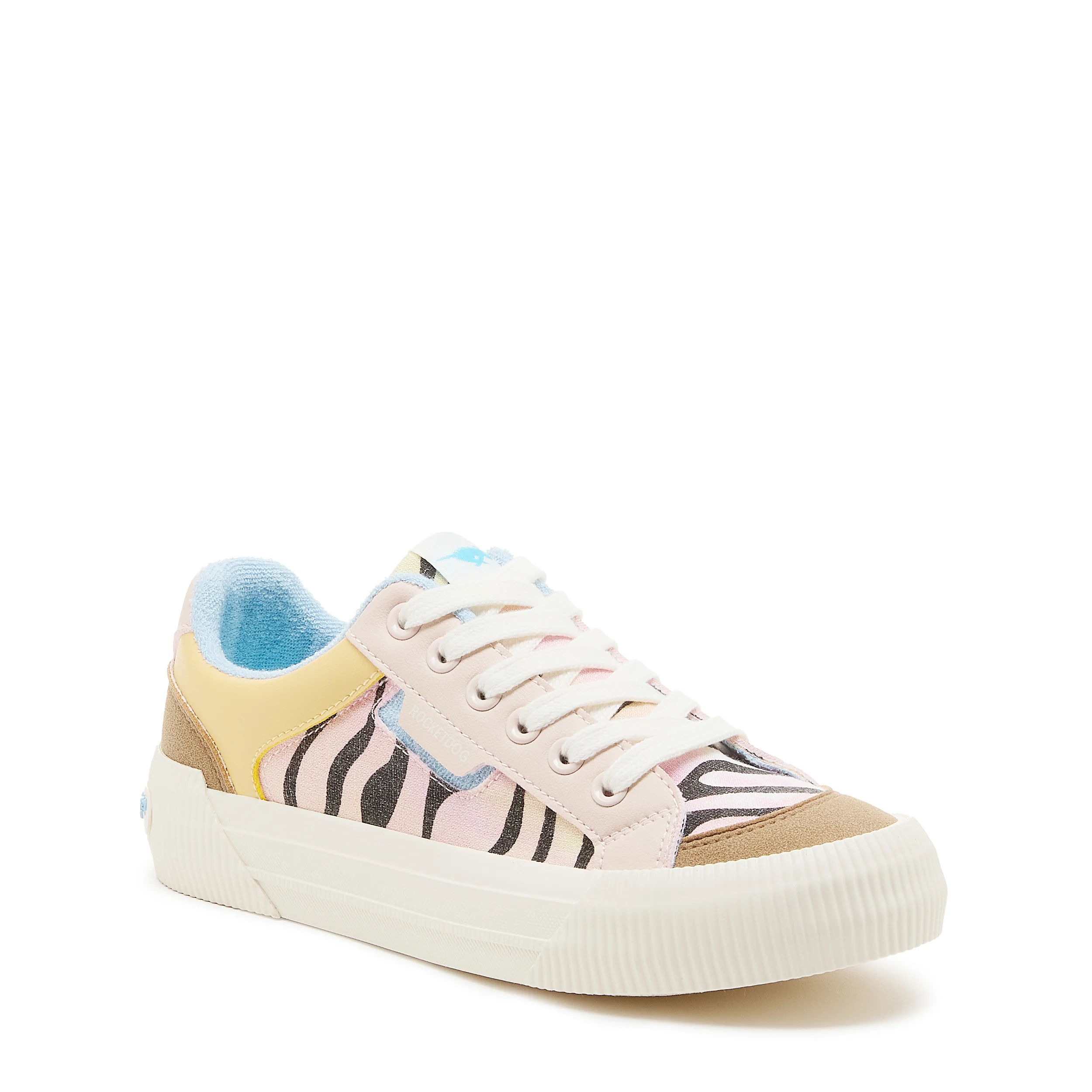 Cheery Peach Combo Colour Block Trainers - Image 2