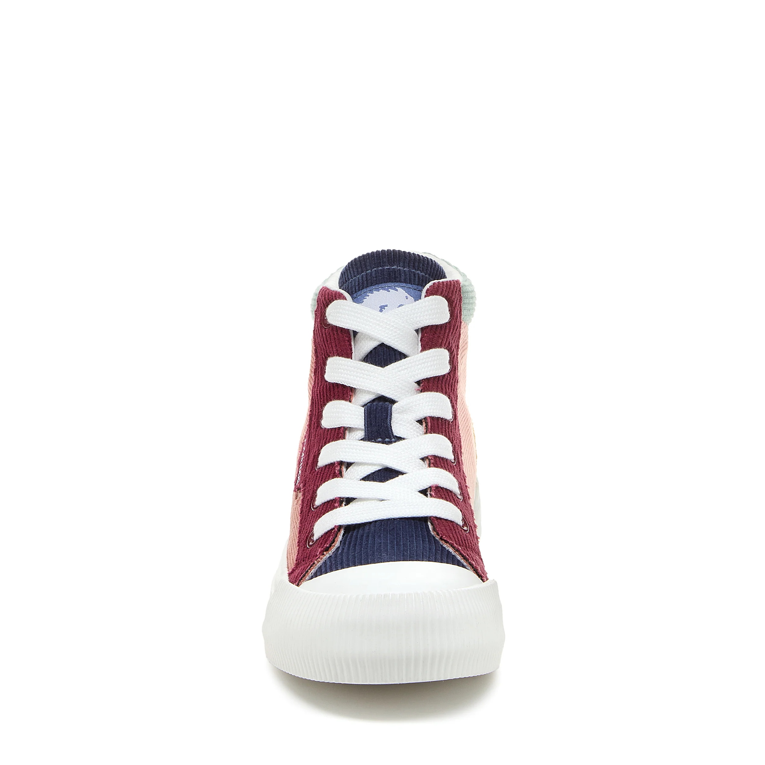 Cheery Pink Corduroy High-top Trainers - Image 5