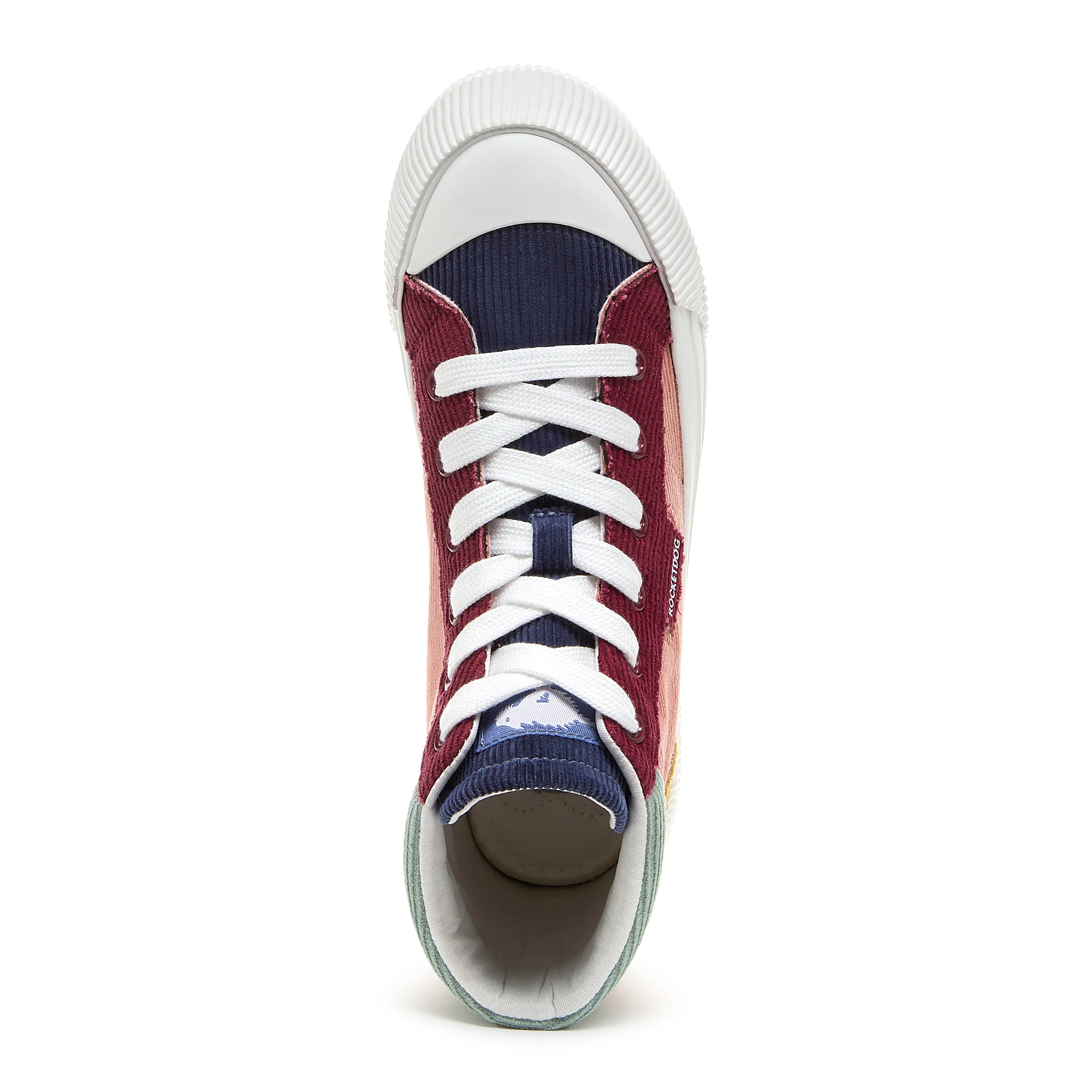 Cheery Pink Corduroy High-top Trainers - Image 6
