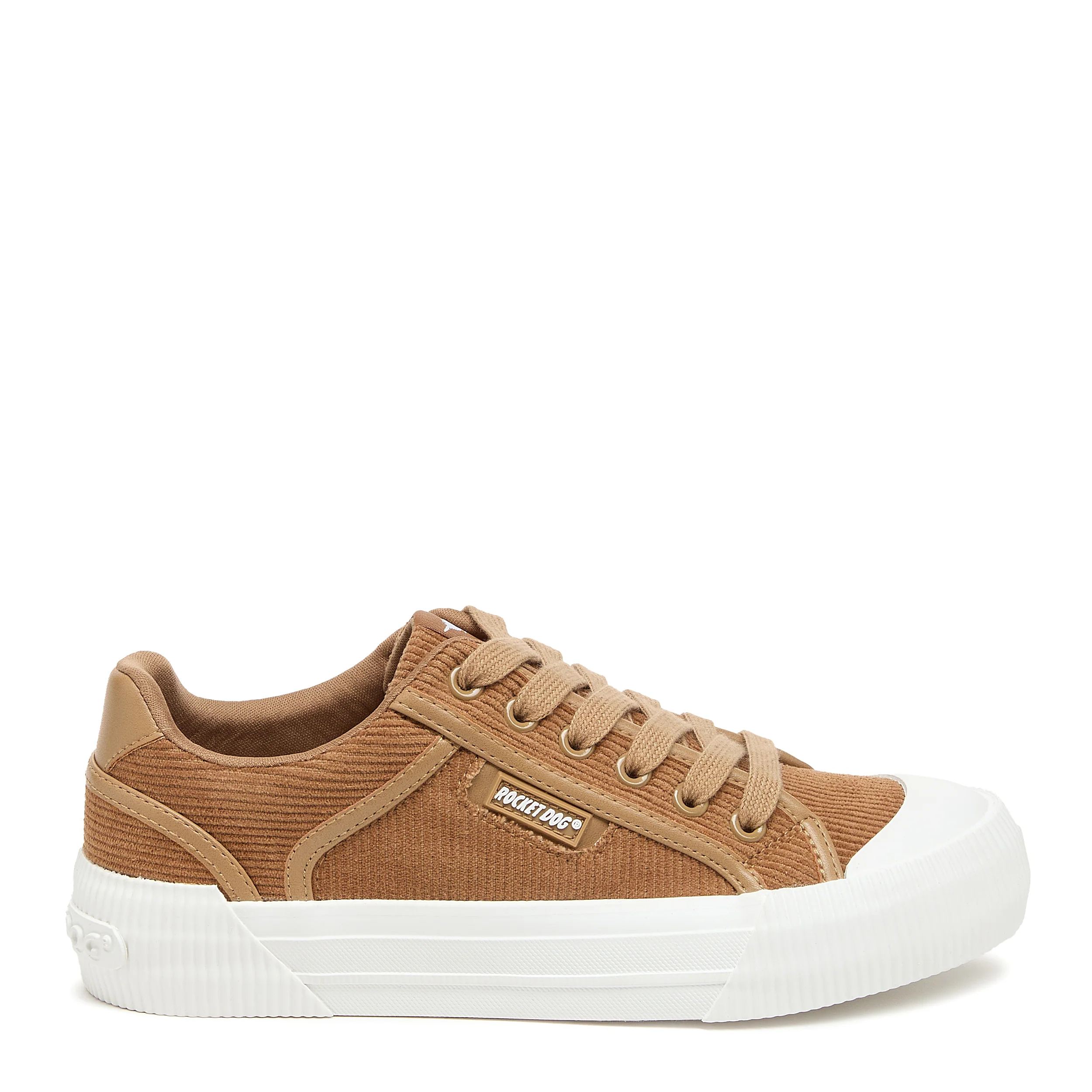 Cheery Tan Corduroy Trainers