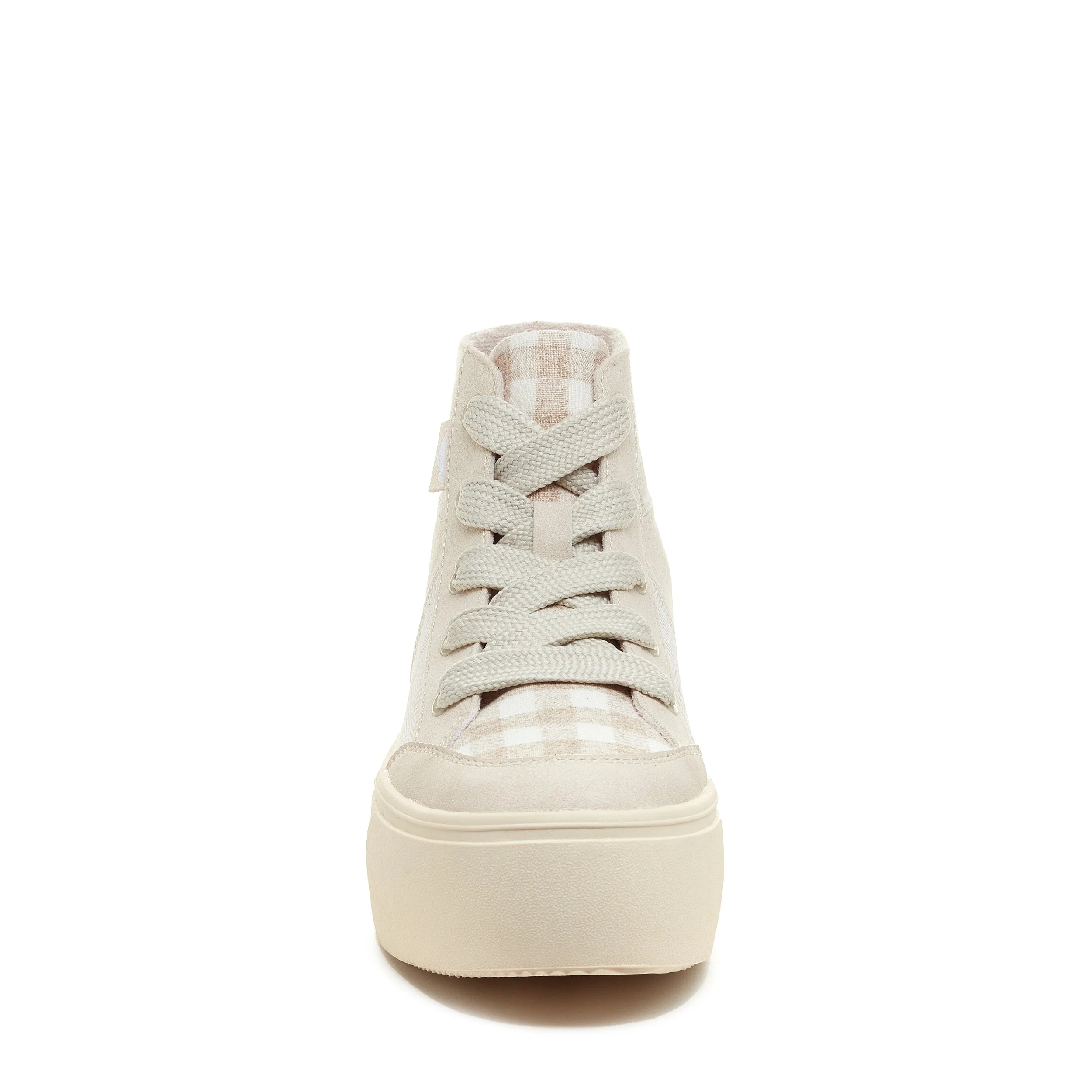 Flair Neutral Patchwork Platform Trainers - Image 5