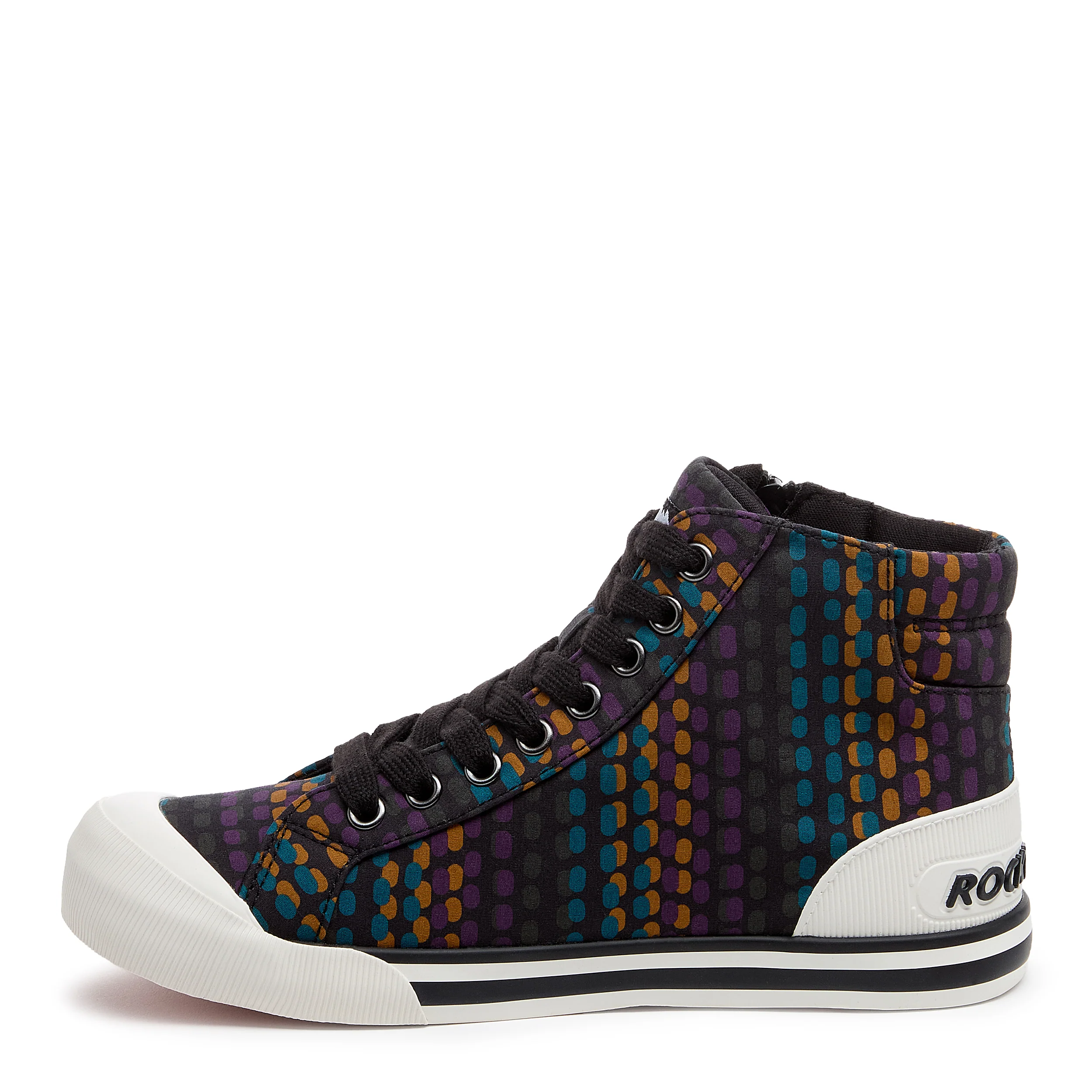 Jazzin Black Multi High-top Trainers - Image 3