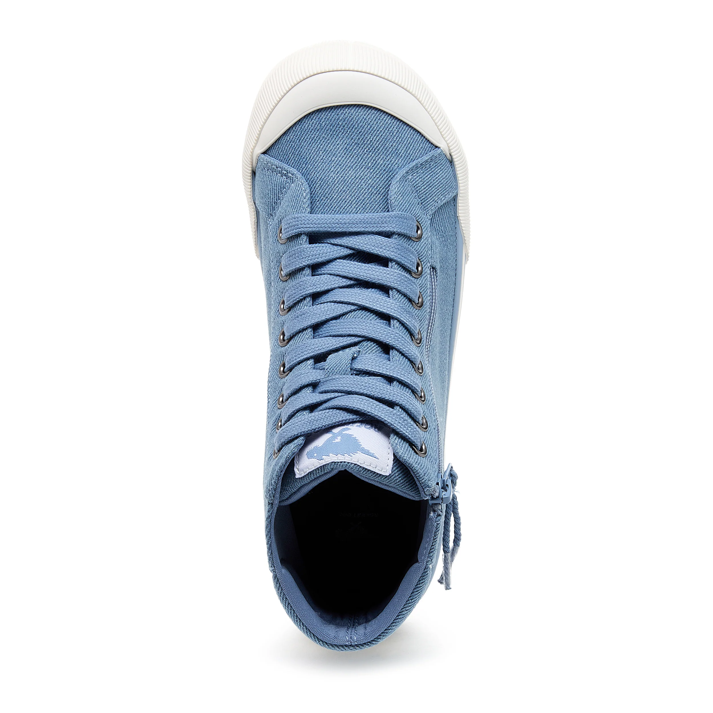 Jazzin Blue Denim High-Top Trainers - Image 6