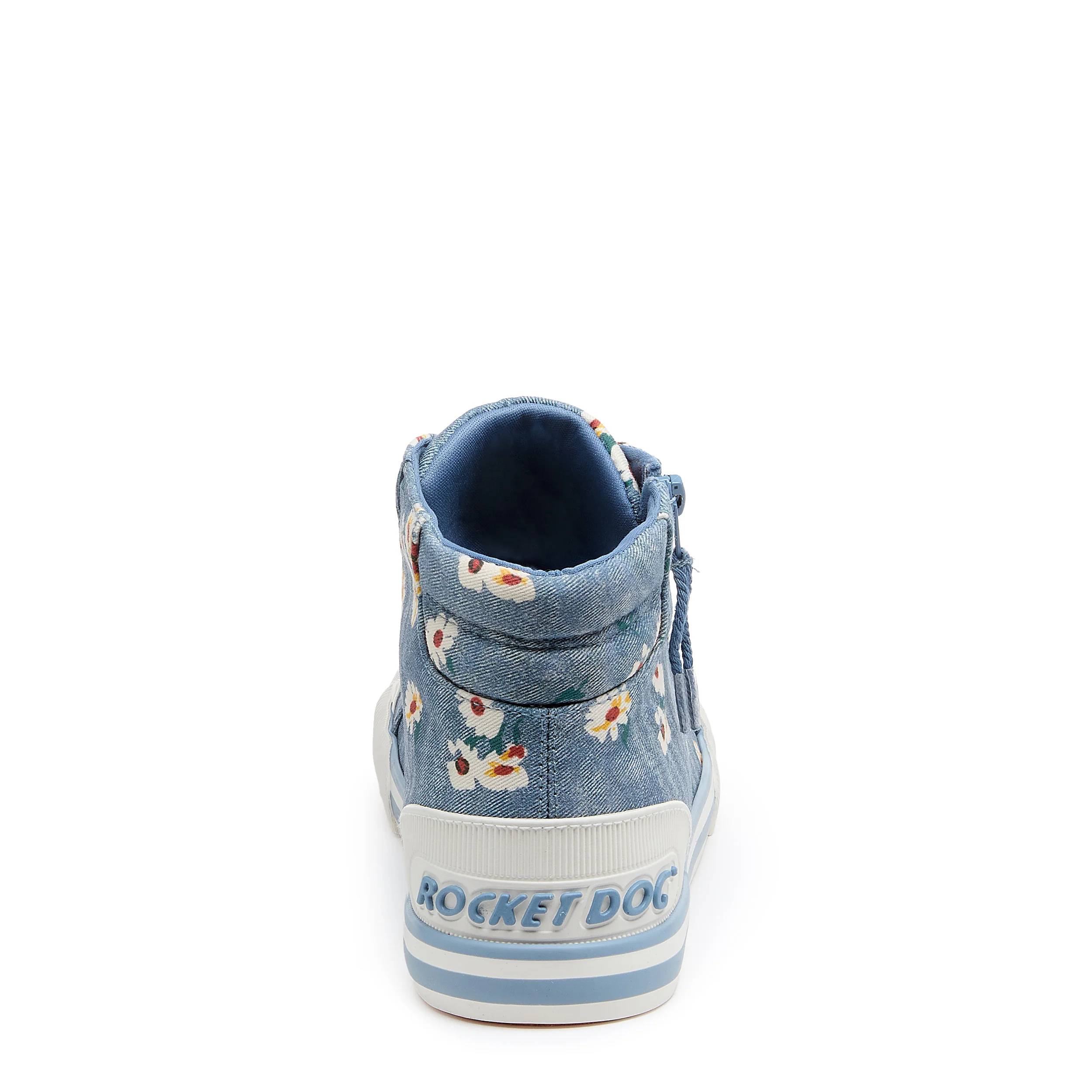 Jazzin Blue Floral High-top Trainers - Image 4