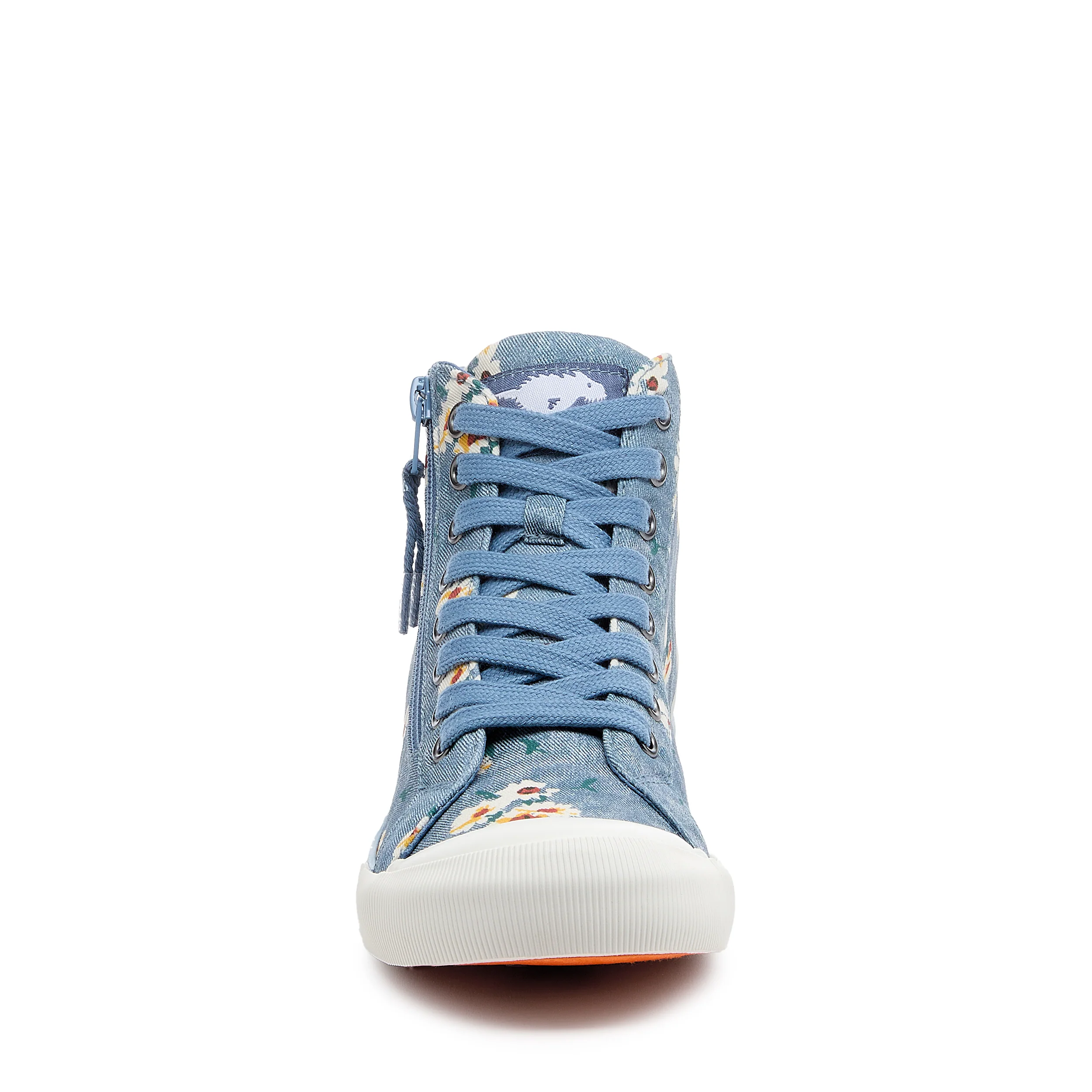 Jazzin Blue Floral High-top Trainers - Image 5