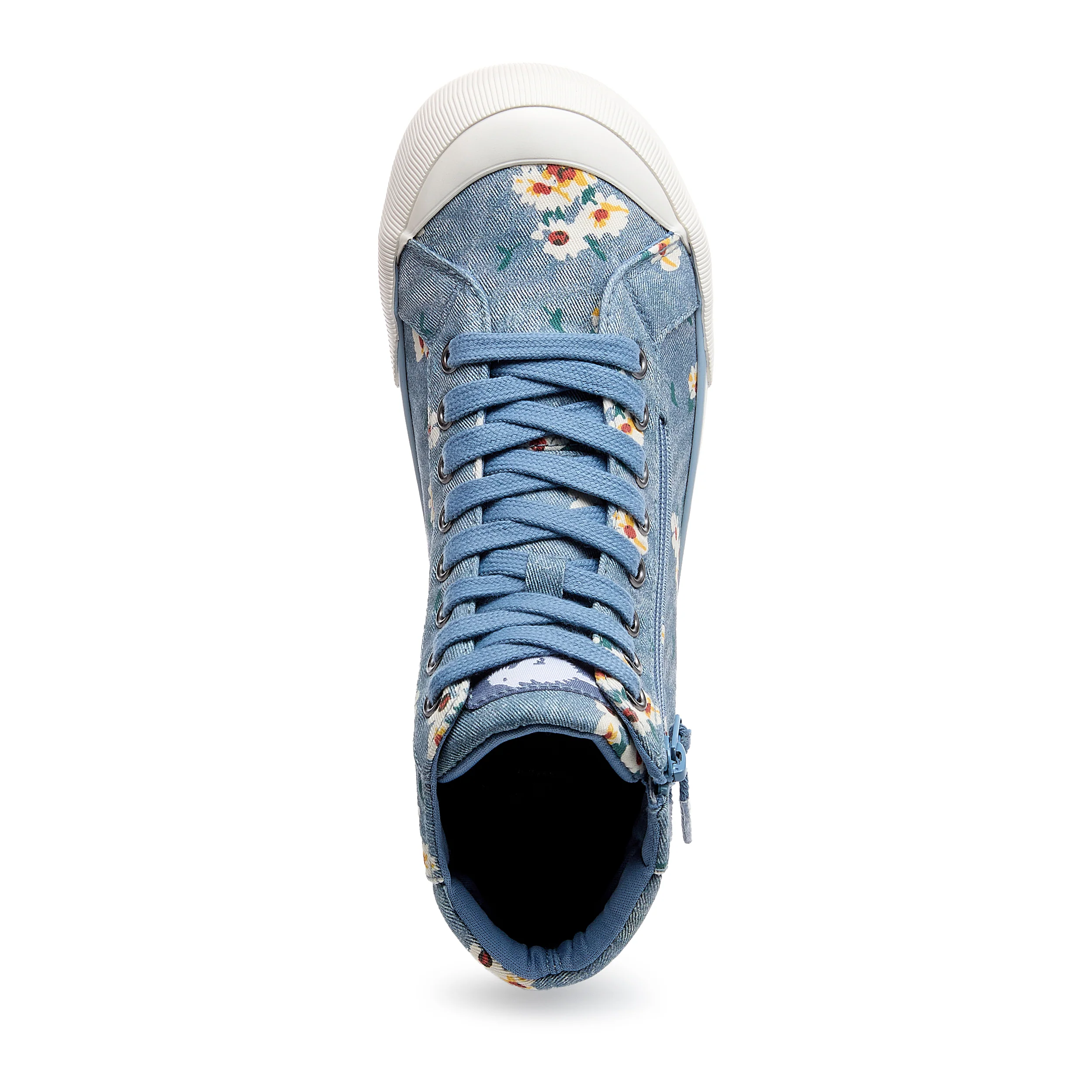 Jazzin Blue Floral High-top Trainers - Image 6