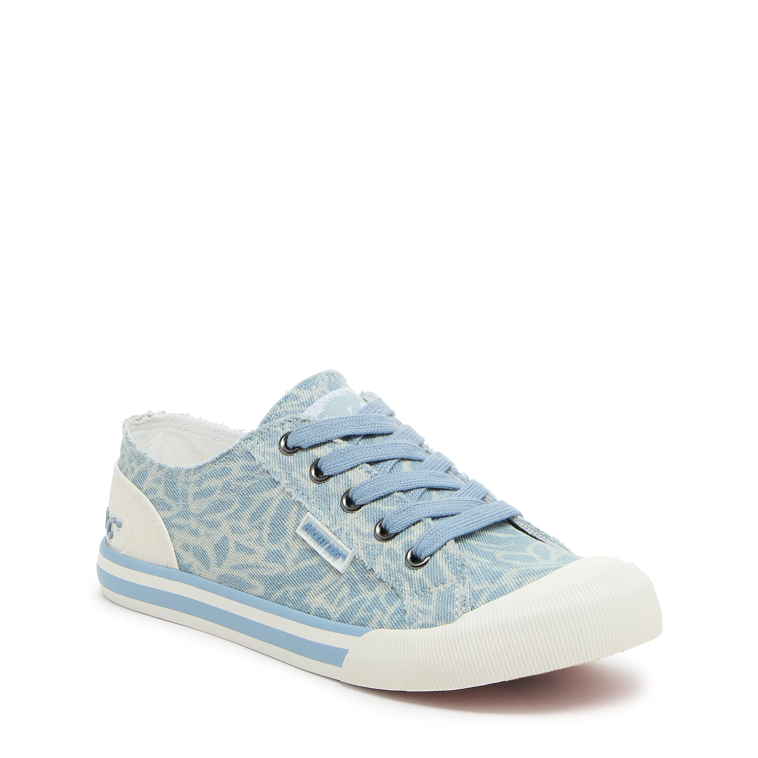 Jazzin Light Blue Printed Trainers - Image 2