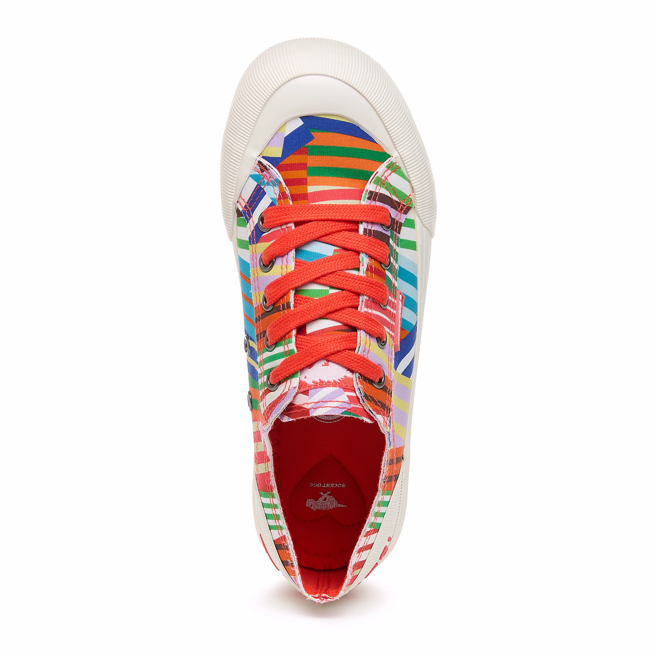 Jazzin Plus Pink Multi Stripe Trainers - Image 6