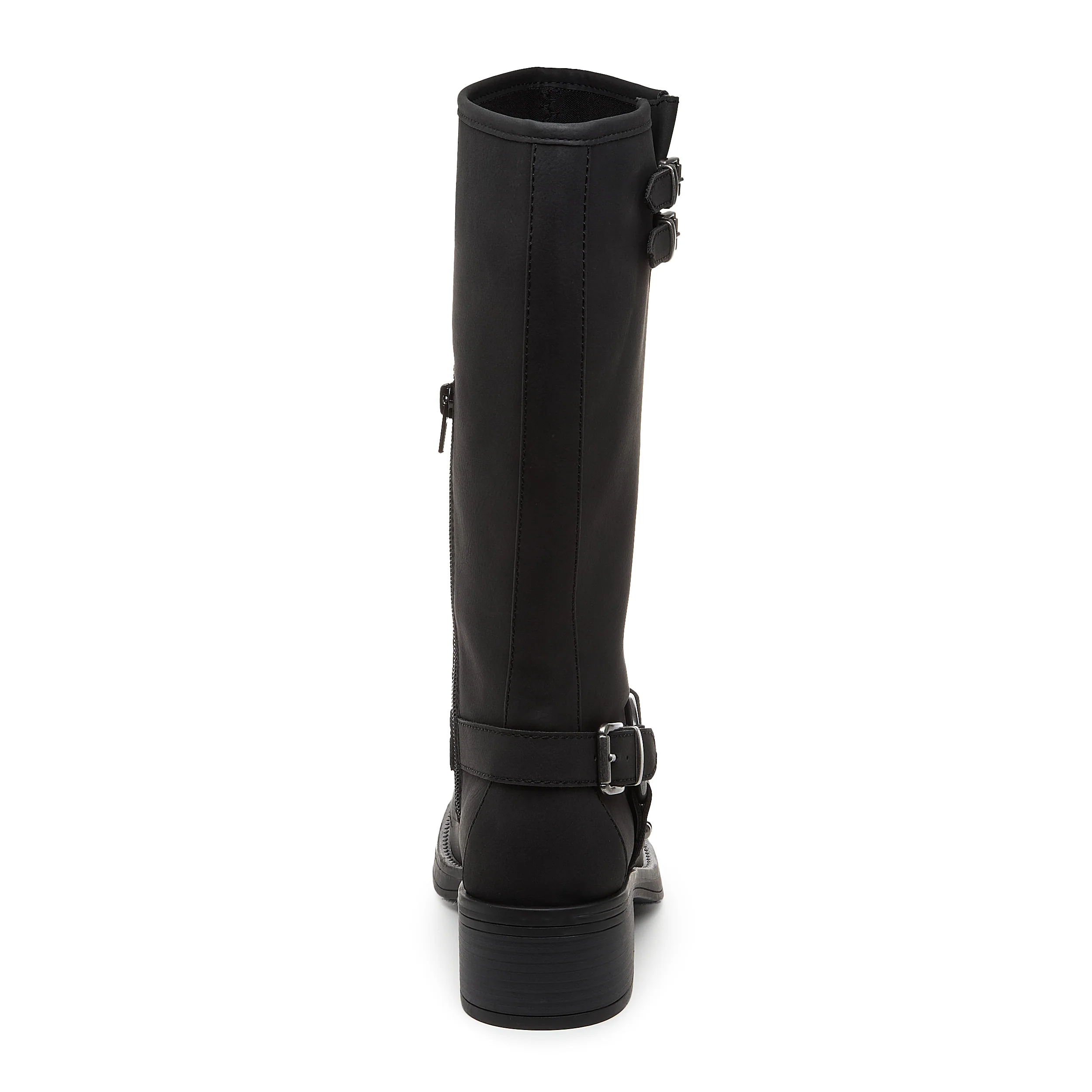 Nash Black Tall Biker Boots - Image 4