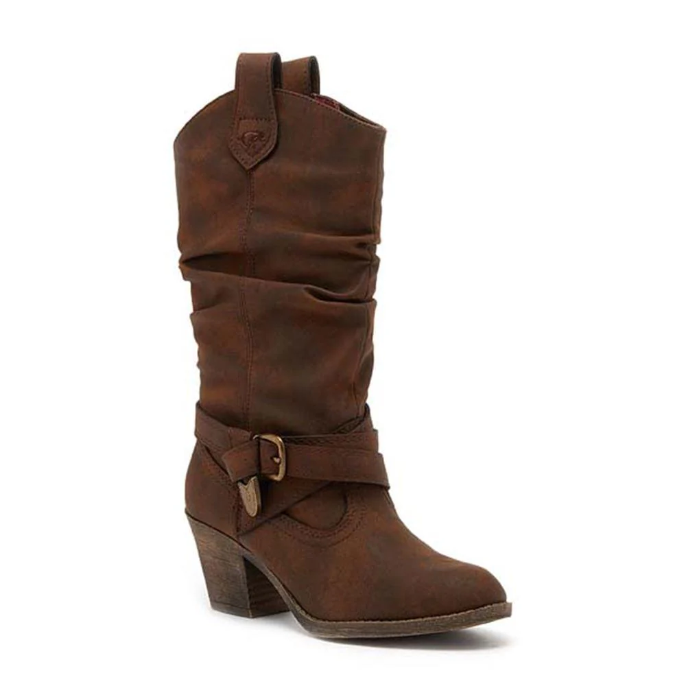 Sidestep Brown Western Cowboy Boot - Image 2