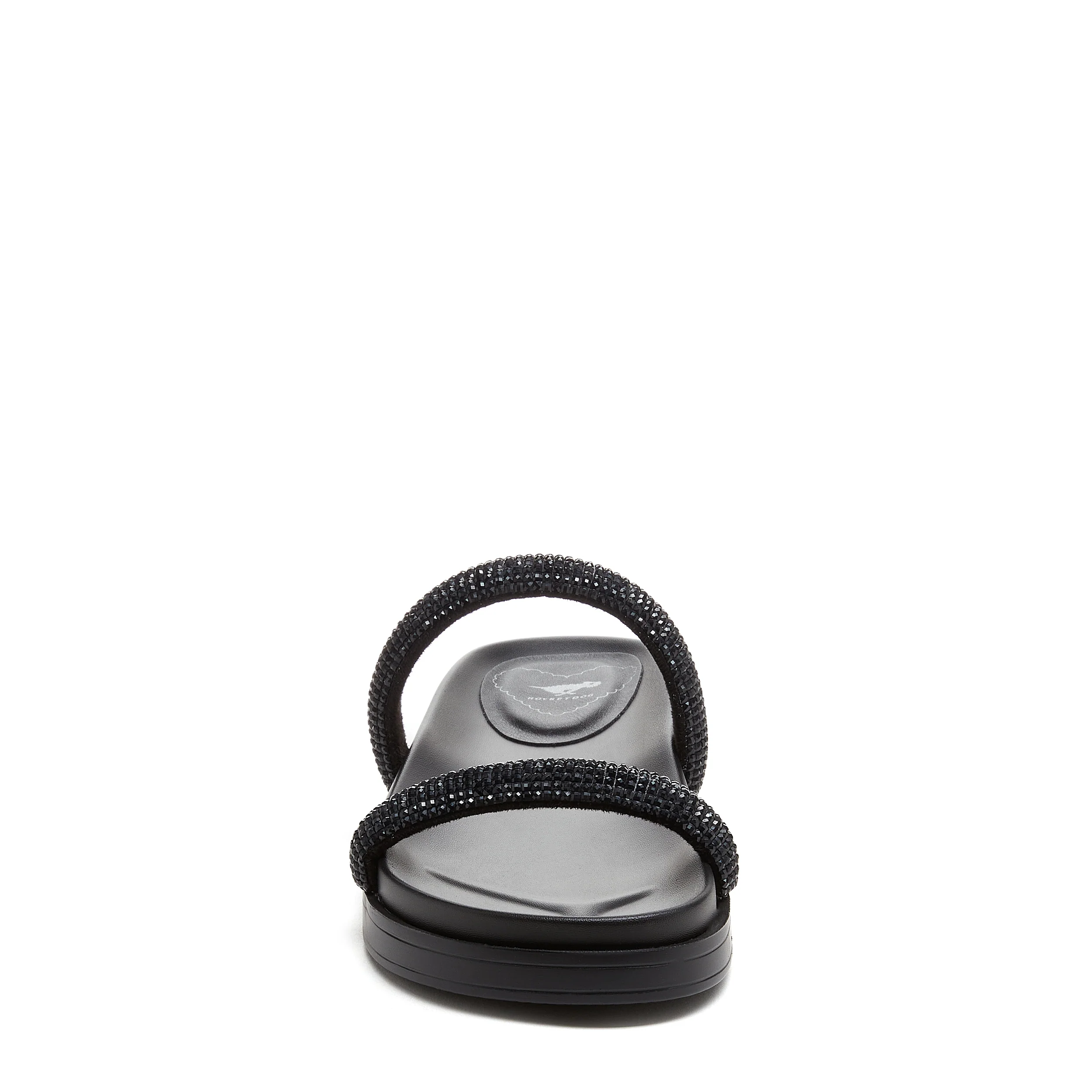 Sparkle Black Slide Sandals - Image 5