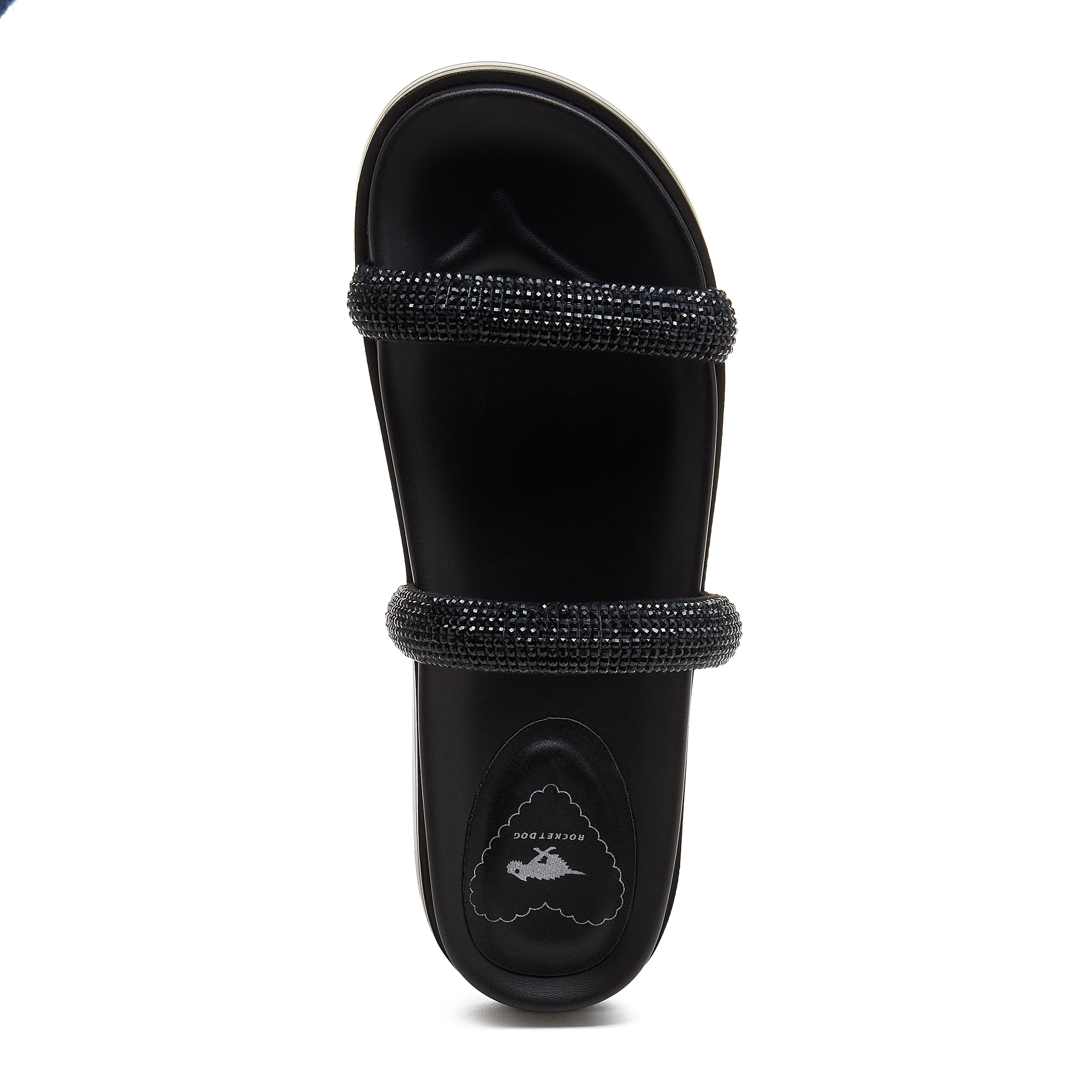 Sparkle Black Slide Sandals - Image 6