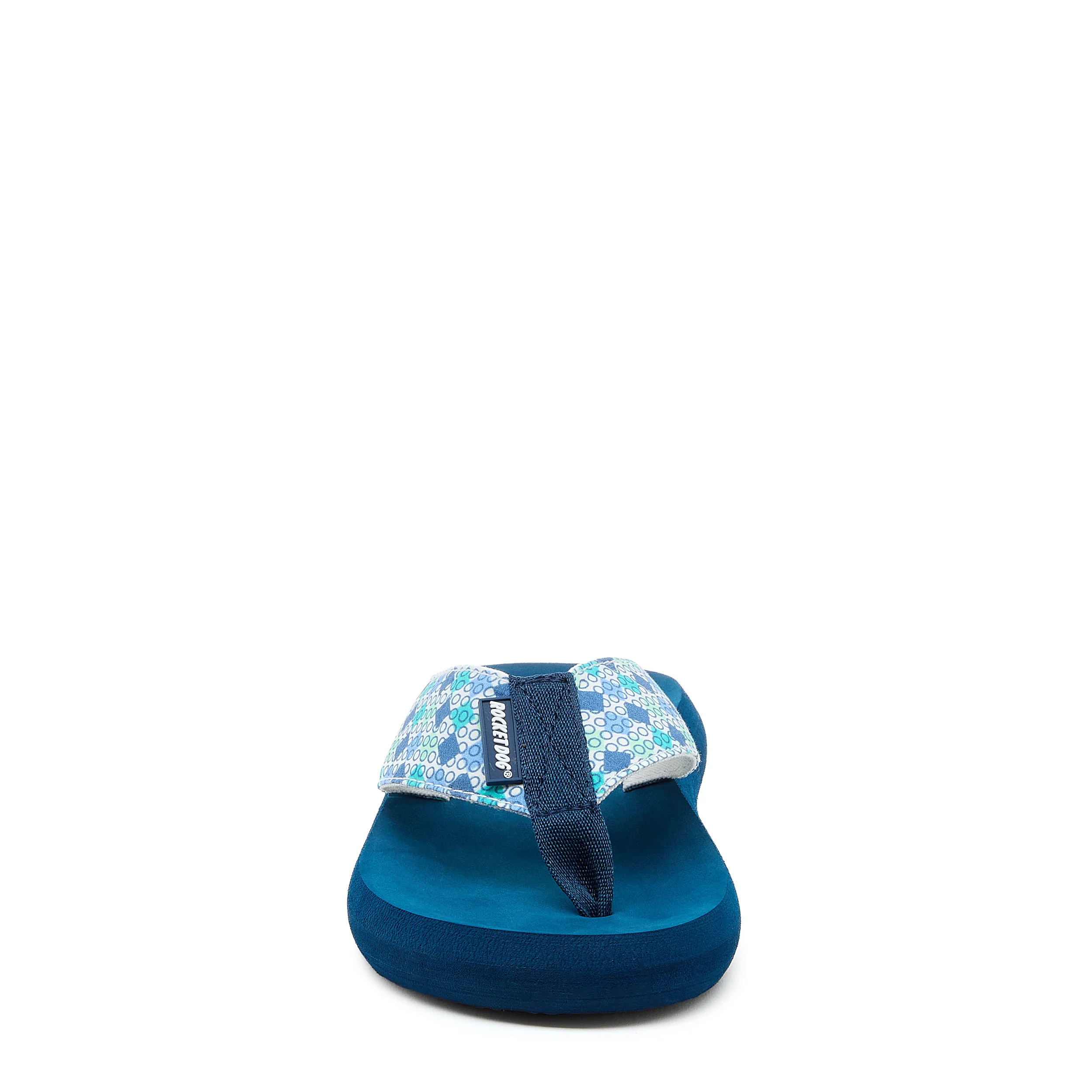 Spotlight Blue Geometric Flip-Flops - Image 5