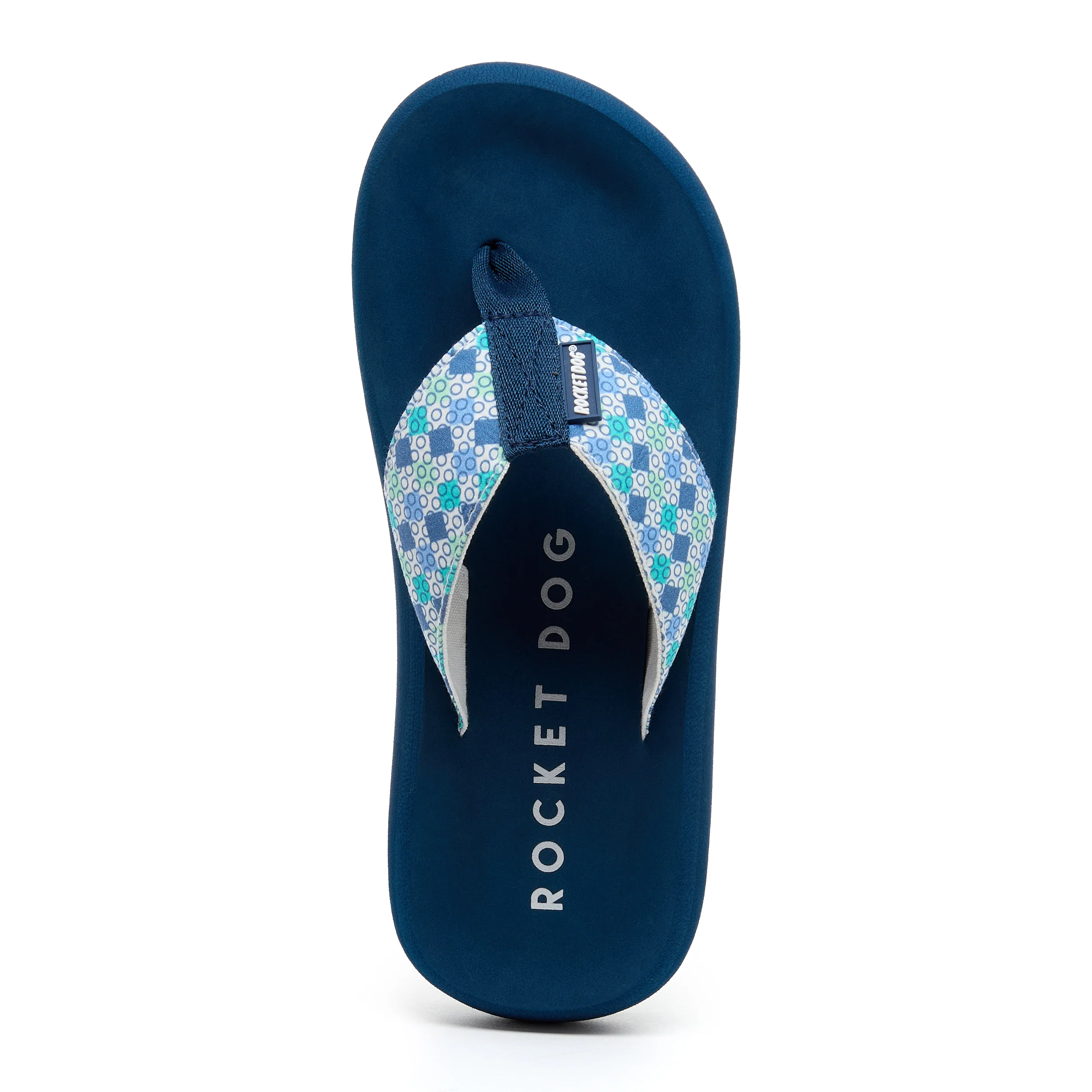 Spotlight Blue Geometric Flip-Flops - Image 6