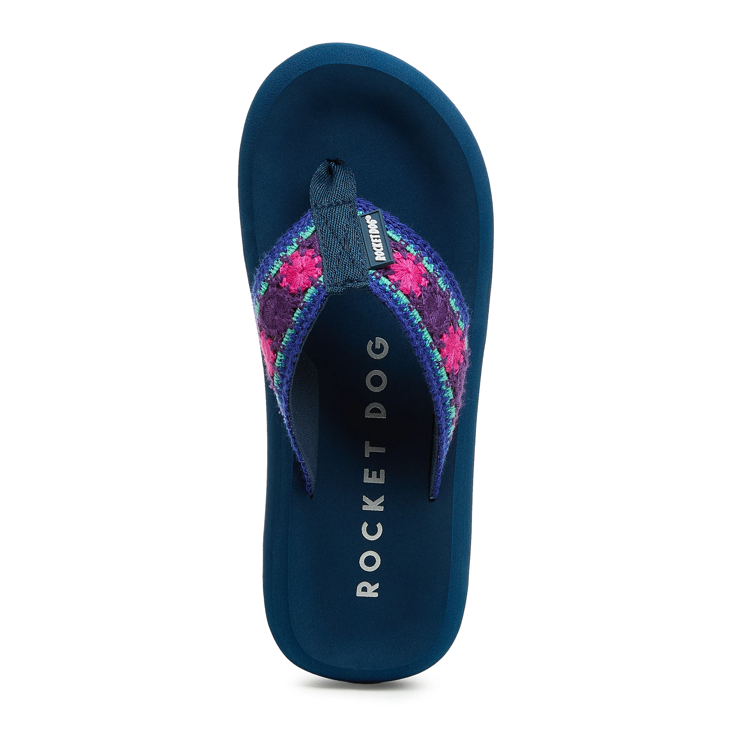 Spotlight Embroidered Purple Flip-Flops - Image 6